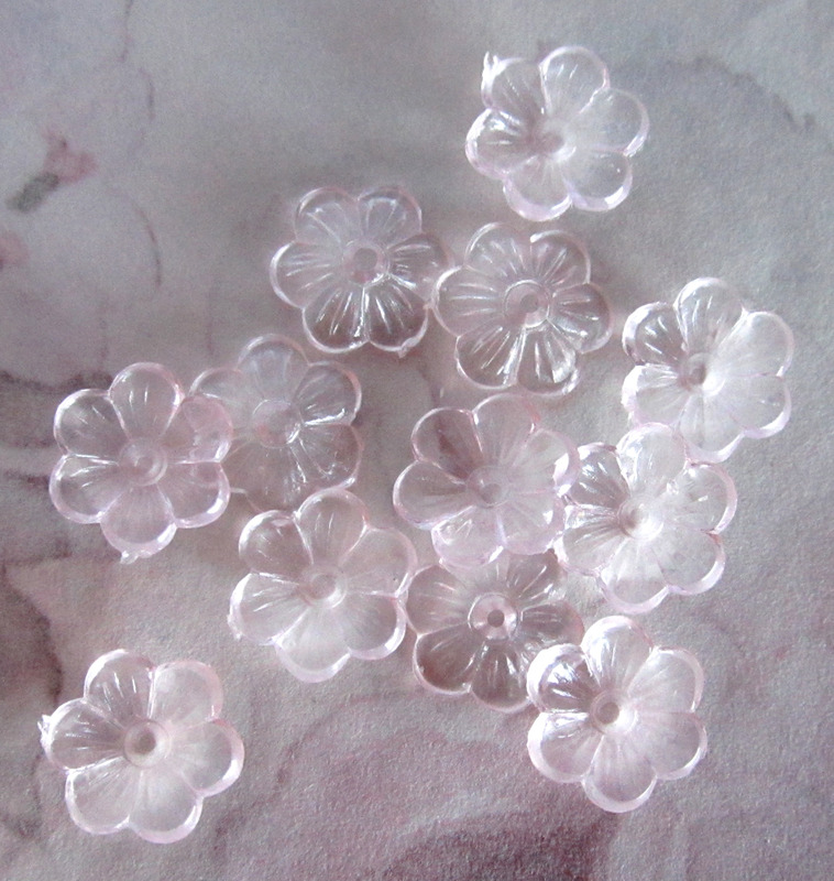 12 pcs. rose flower beads 10mm at Pitula The Jeweler